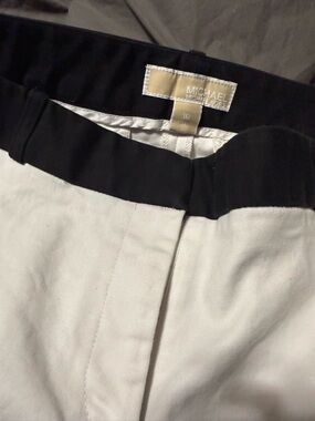 Michael Kors White Top with Silver Logo Plaque